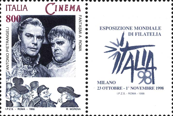 Francobollo Fantasmi a Roma, Film con Antonio Pierangeli -  1998