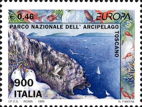 Francobollo Parco Nazionale dell'Arcipelago Toscano -  1999