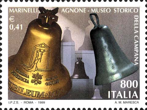 Francobollo Museo Storico delle Campane, ad Agnone -  1999