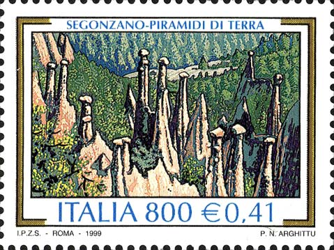 Francobollo Segonzano -  1999