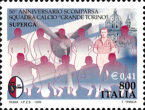Francobollo Giocatori del Torino -  1999