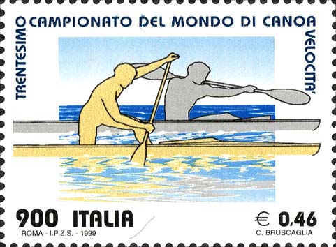 Francobollo Canoisti -  1999