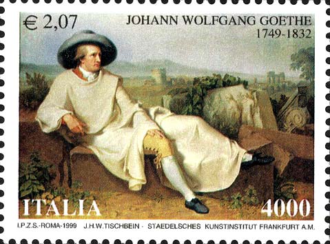 Francobollo Ritratto di Goethe -  1999