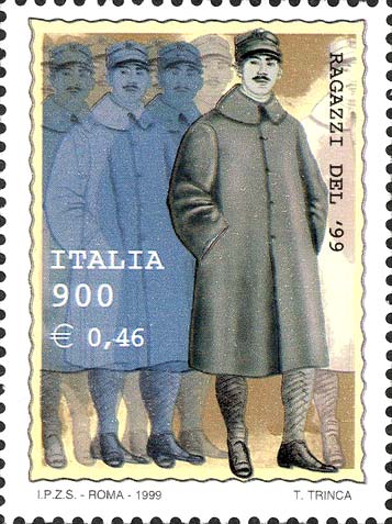 Francobollo Soldati del 1899 -  1999