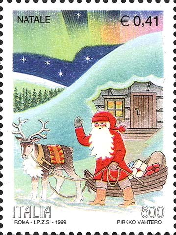 Francobollo Babbo Natale -  1999