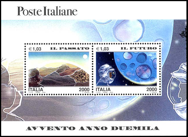 Francobollo Il Passato e il Futuro -  2000