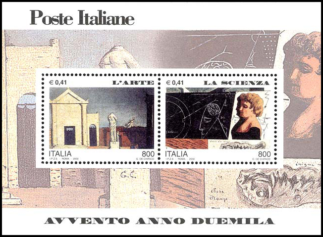 Francobollo L'Arte e la Scienza -  2000