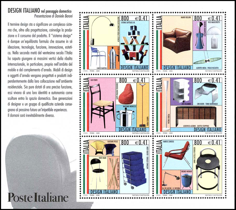 Francobollo Creazione di Design Italiano -  2000