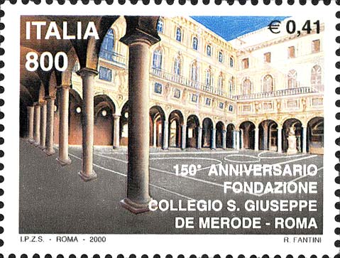 Francobollo Cortile Interno del Collegio di San Giuseppe -  2000