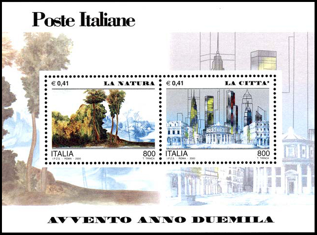 Francobollo La Natura e la Città -  2000