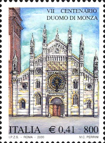 Francobollo Duomo di Monza -  2000
