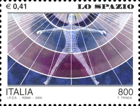 Francobollo Profilo di Uomo -  2000