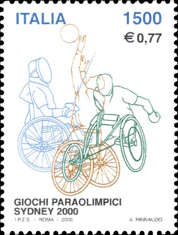 Francobollo Scene di Sport per Disabili -  2000