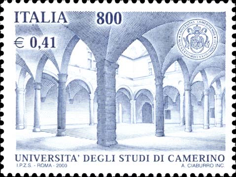 Francobollo Università di Camerino -  2000