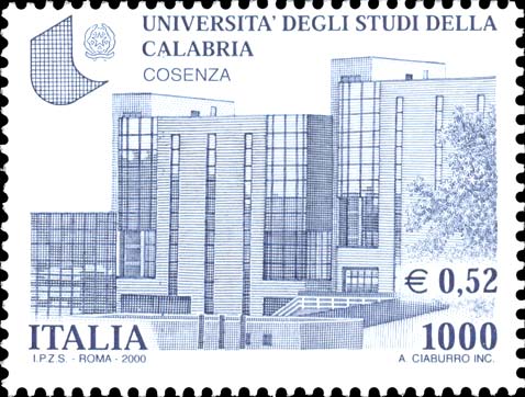 Francobollo Università di Cosenza -  2000