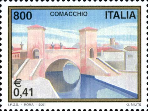 Francobollo Comacchio -  2001