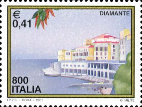 Francobollo Diamante -  2001