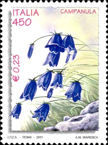 Francobollo Campanula -  2001