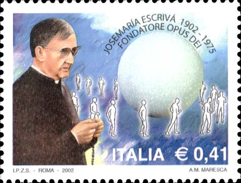 Francobollo Ritratto di Josemaria Escrivà -  2002