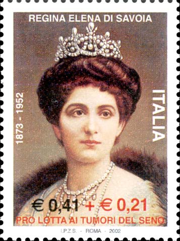 Francobollo Ritratto della Regina Elena di Savoia -  2002