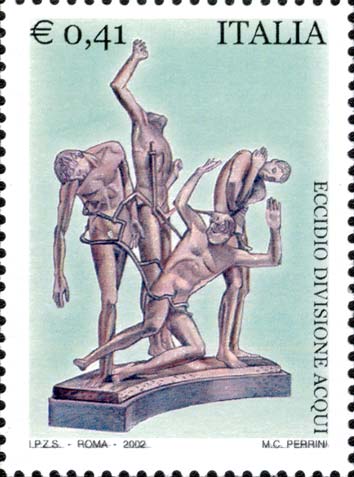 Francobollo Monumento Nazionale ai Caduti della Divisione Acqui -  2002