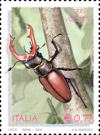 Francobollo Cervo Volante -  2002