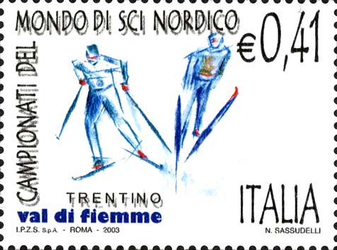 Francobollo Sciatori -  2003