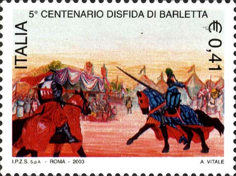Francobollo Torneo di Due Cavalieri -  2003