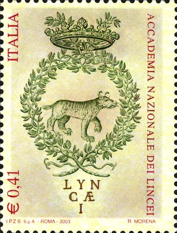 Francobollo Emblema dell'Accademia dei Lincei -  2003