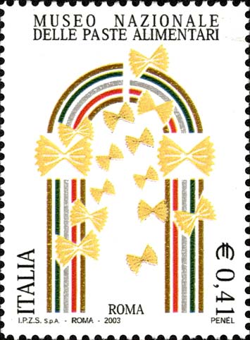 Francobollo Logo del Museo Nazionale delle Paste Alimentari -  2003