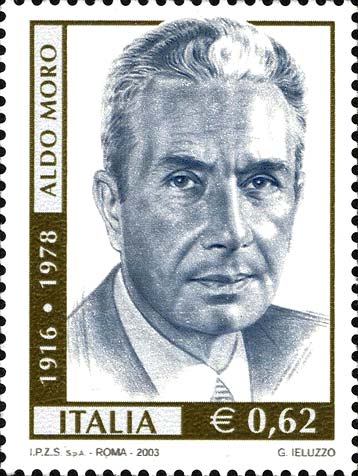 Francobollo Ritratto di Aldo Moro -  2003