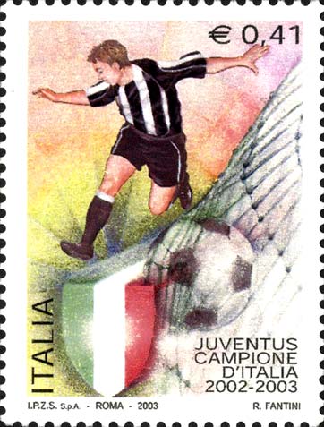 Francobollo Giocatore della Juventus -  2003