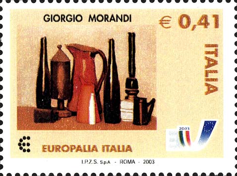 Francobollo Natura Morta, Opera di Morandi -  2003