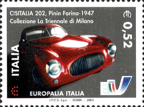 Francobollo Berlinetta Cisitalia 202 -  2003
