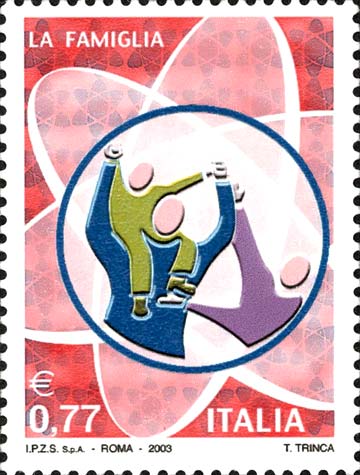 Francobollo Atomo e Famiglia -  2003
