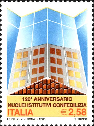 Francobollo Edifici Stilizzati -  2003
