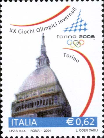 Francobollo Torino, Mole Antonelliana -  2004