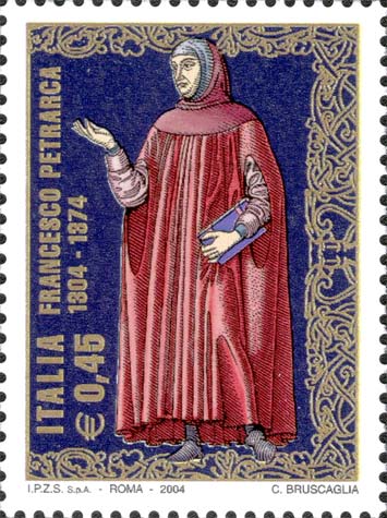 Francobollo Francesco Petrarca -  2004