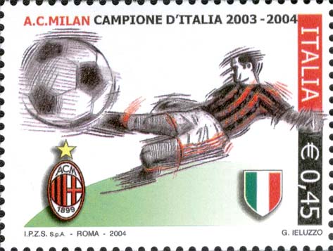 Francobollo Calciatore -  2004