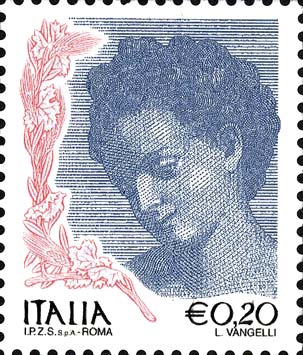 Francobollo Ritratto di Donna del Correggio -  2004