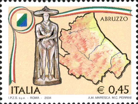 Francobollo Abruzzo -  2004