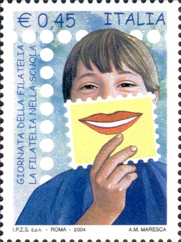 Francobollo Bambino e Francobollo con Sorriso -  2004