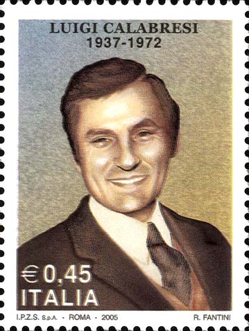 Francobollo Ritratto di Luigi Calabresi -  2005