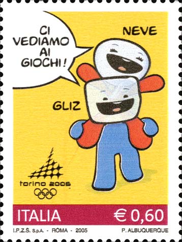Francobollo Mascotte dei Giochi -  2005