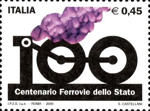 Francobollo Numero 100 -  2005