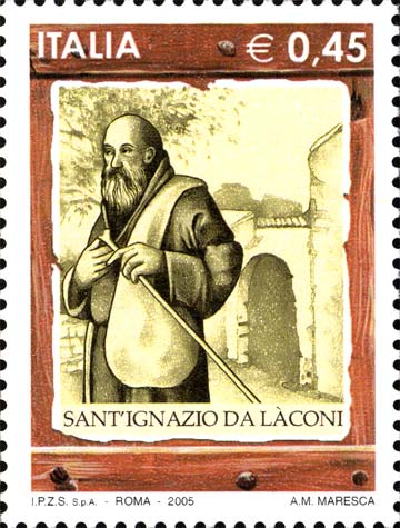 Francobollo Ritratto di Sant'Ignazio da Laconi -  2005