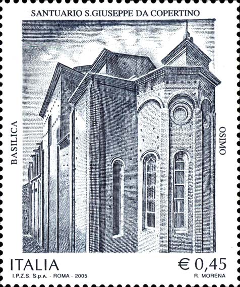 Francobollo Santuario di San Giuseppe da Copertino -  2005
