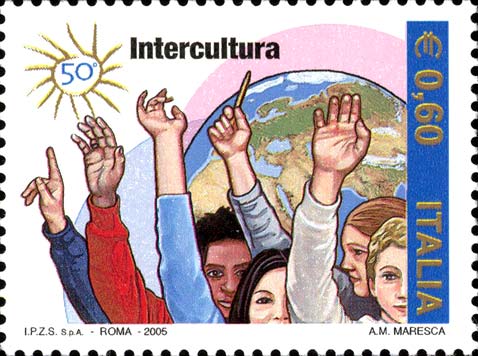 Francobollo Bambini di Diverse Etnie -  2005