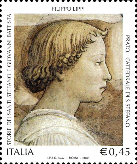 Francobollo Dettaglio dell'Affresco -  2005