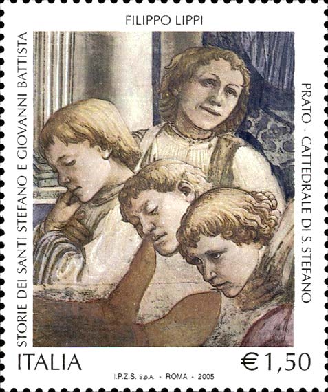 Francobollo Dettaglio dell'Affresco -  2005